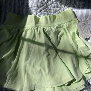 Lululemon Athletica Light Green Mini Skirt